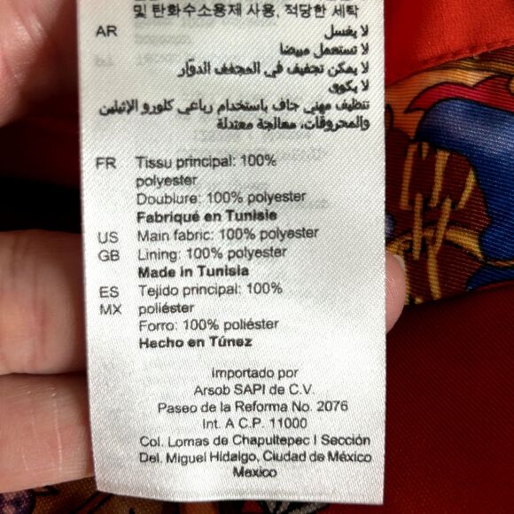 SANDRO Cowboy Boots Print Pleated Red Midi Skirt Size 1 US Small ($295) - Picture 9 of 13